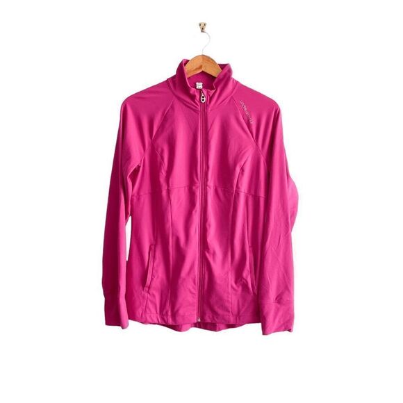 Under Armour Womens Activewear Jacket Semi-Fitted All Season Gear Hot Pink M - Picture 1 of 6